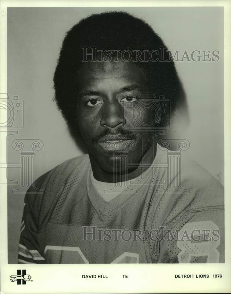 1976 Press Photo Football player David Hill, Detroit Lions - pis08459- Historic Images