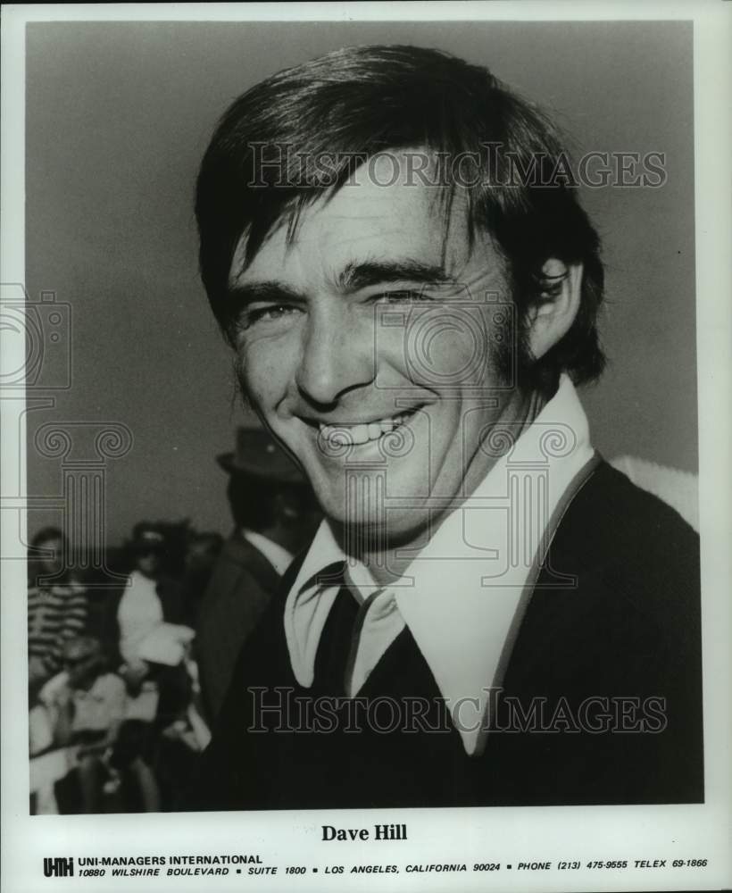 1977 Press Photo Entertainer Dave Hill on set - pis08460- Historic Images