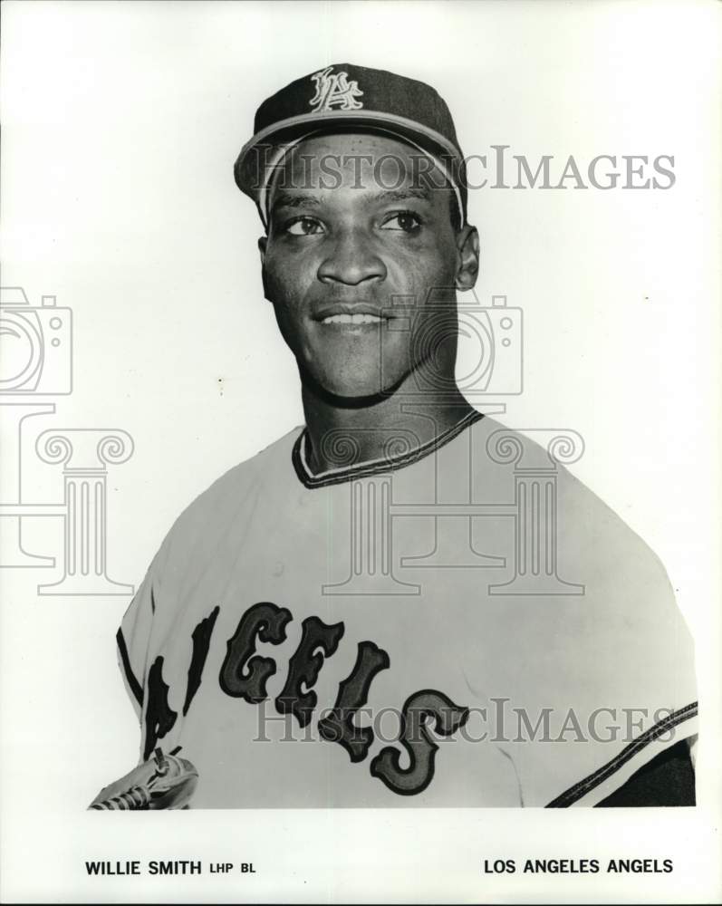 1965 Press Photo Los Angeles Angels&#39; pitcher Willie Smith, Baseball - pis08716 - Historic Images