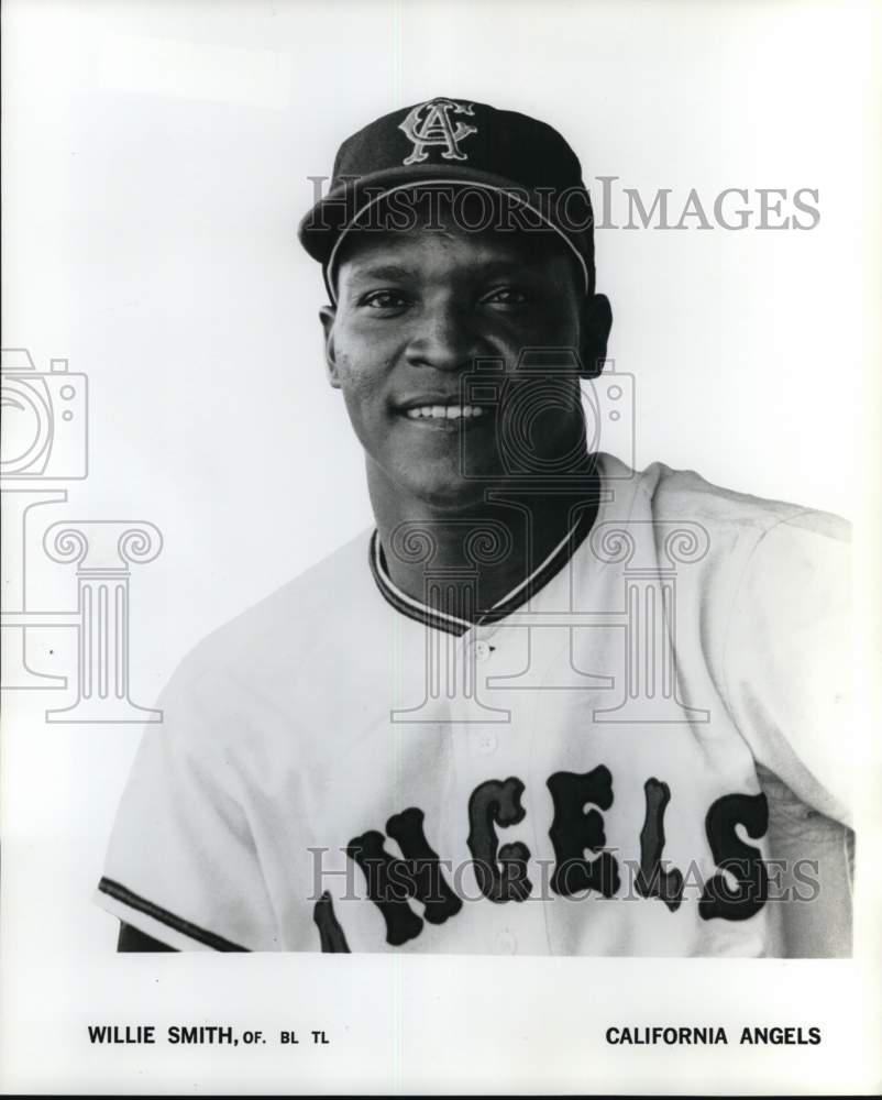 1966 Press Photo California Angels&#39; left-handed pitcher Willie Smith, Baseball- Historic Images