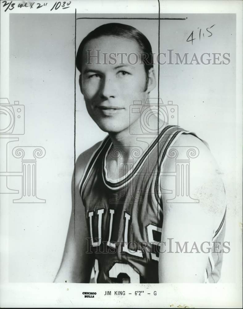 1971 Press Photo Chicago Bulls&#39; guard Jim King - pis16259- Historic Images