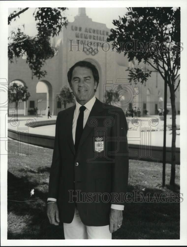 1984 Press Photo American Broadcasting Company's Sportscaster Frank Gifford - Historic Images