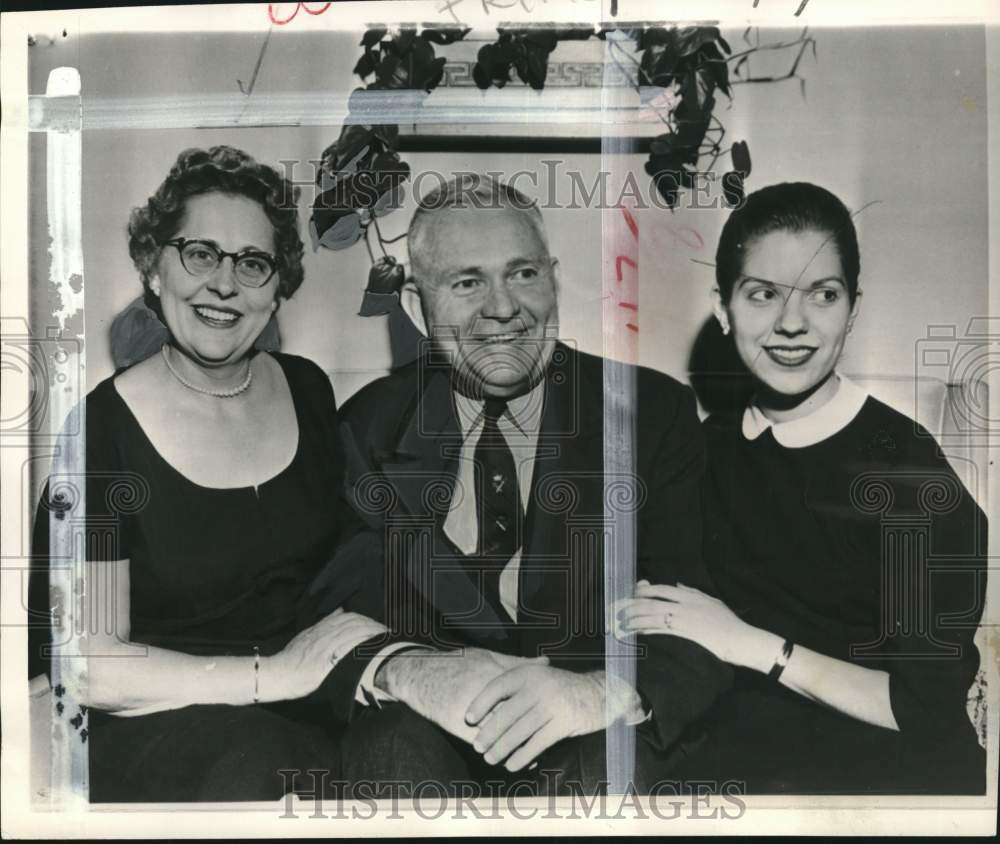 1957 Press Photo Marjorie Porter Marries Former Baseball Player Rogers Hornsby- Historic Images