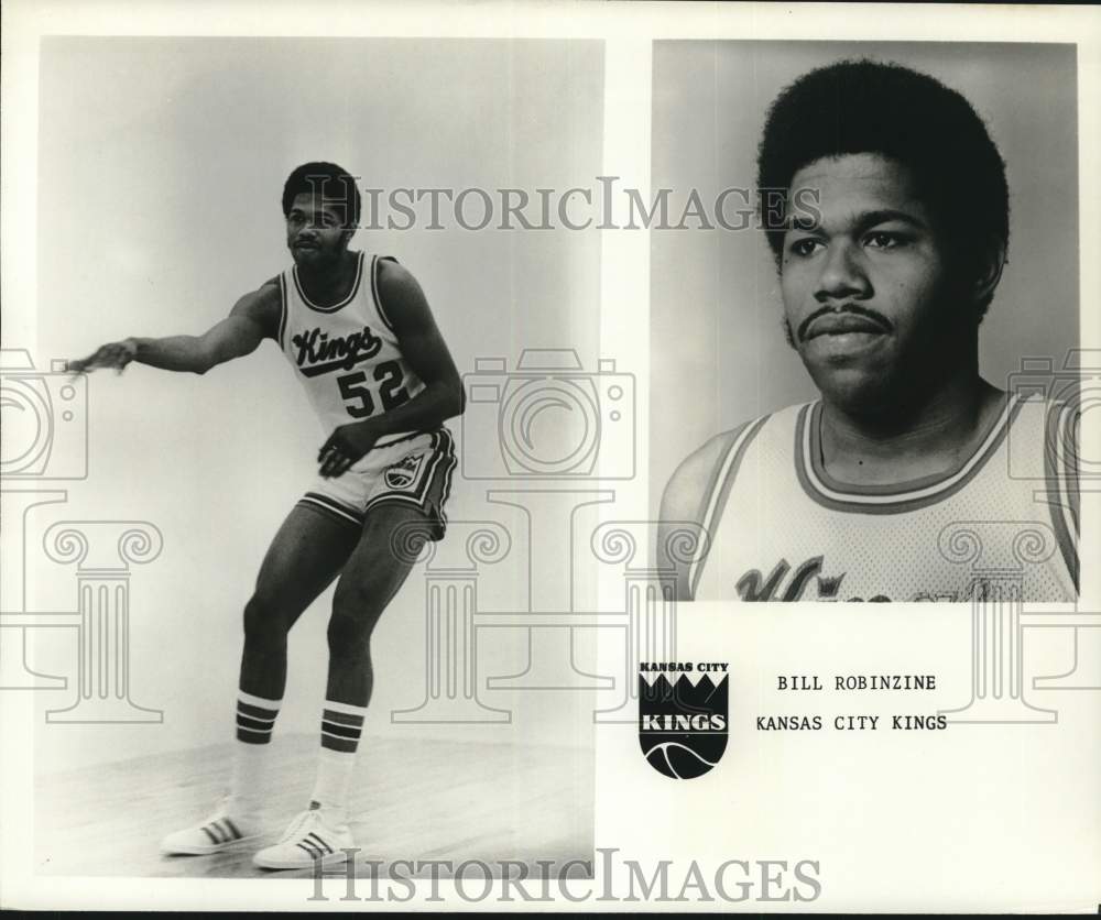 1975 Press Photo Kansas City Kings Basketball Player Bill Robinzine In Practice- Historic Images