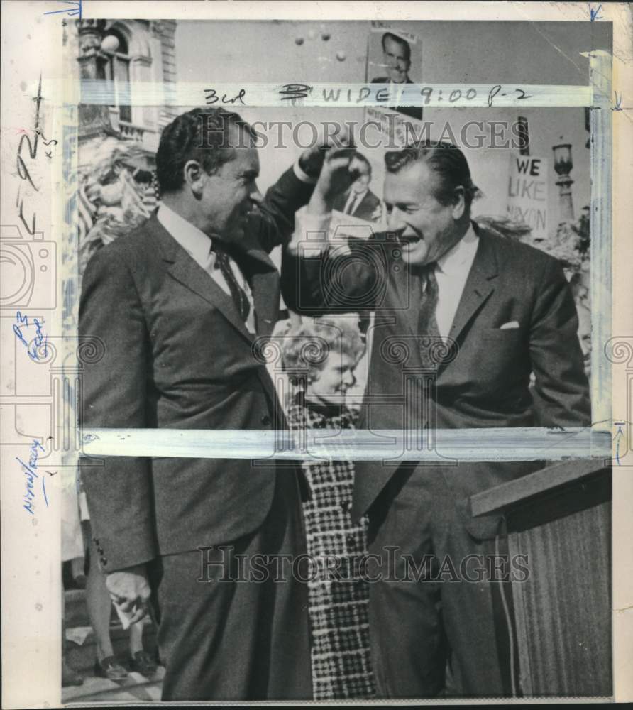 1968 Presidential Candidate R Nixon & NY Governor N Rockefeller, NY-Historic Images