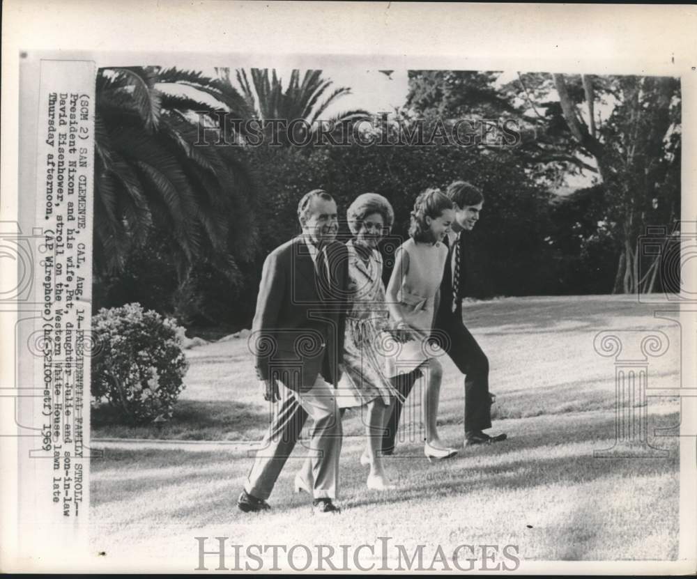 1969 President Richard Nixon and First Family at Western White House-Historic Images