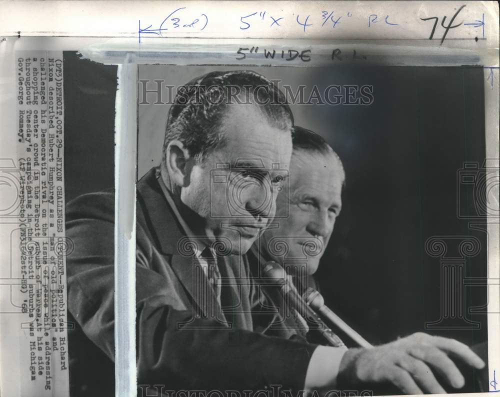 1968 Presidential Candidate Richard Nixon with George Romney-Historic Images
