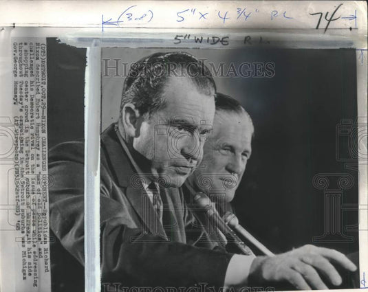 1968 Presidential Candidate Richard Nixon with George Romney-Historic Images