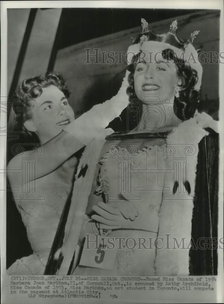 1954 Barbara Markham crowned Miss Canada by Kathy Archibald, Windsor-Historic Images