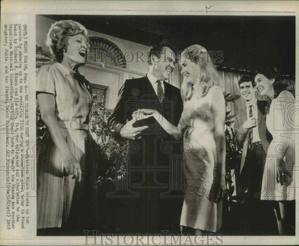 1968 Richard Nixon and Family at Miami Beach Republican Convention-Historic Images