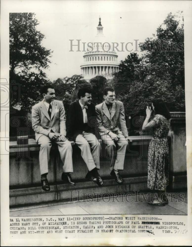 1950 Mid-west &amp; west coast finalist in Hearst Oratorical Contest, DC-Historic Images