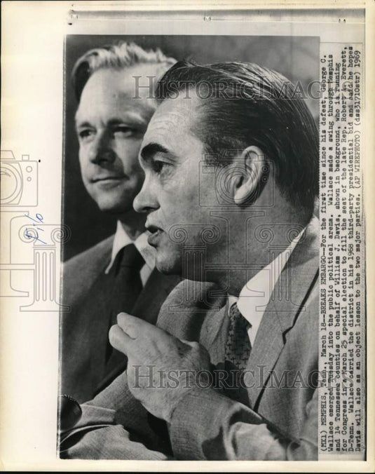 1969 George Wallace emerges into public political arena, Memphis, TN-Historic Images