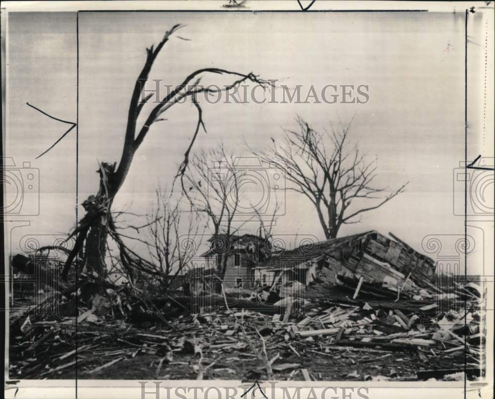 1967 Aftermath and destruction of Tornado in Waseca, Minnesota-Historic Images