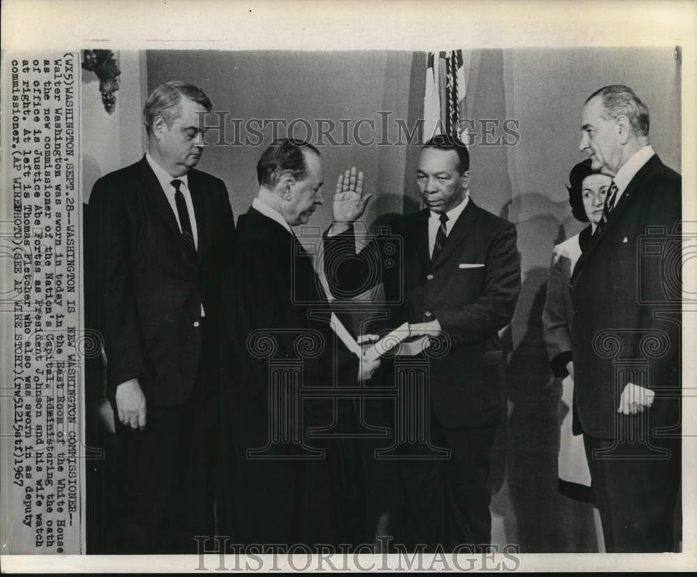 1967 Walter Washington sworn in as Washington, D.C. Commissioner-Historic Images