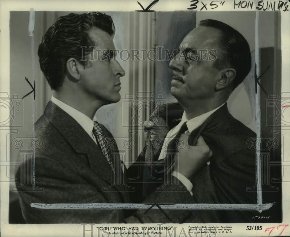 1953 Lamas And Powell In Scene From "The Girl Who Had Everything"-Historic Images