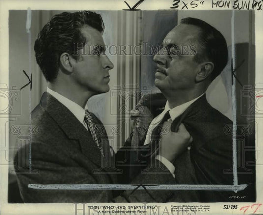 1953 Lamas And Powell In Scene From "The Girl Who Had Everything"-Historic Images