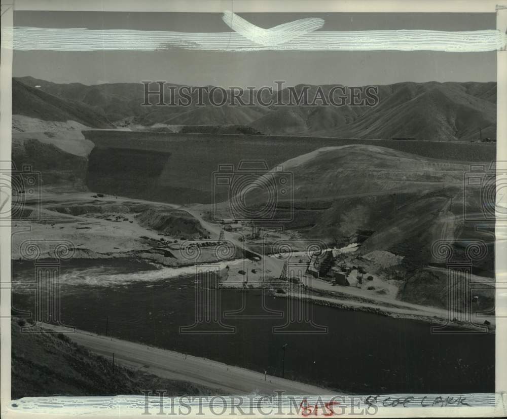 1955 Lucky Peak Dam on Boise River near the City of Boise, Idaho-Historic Images