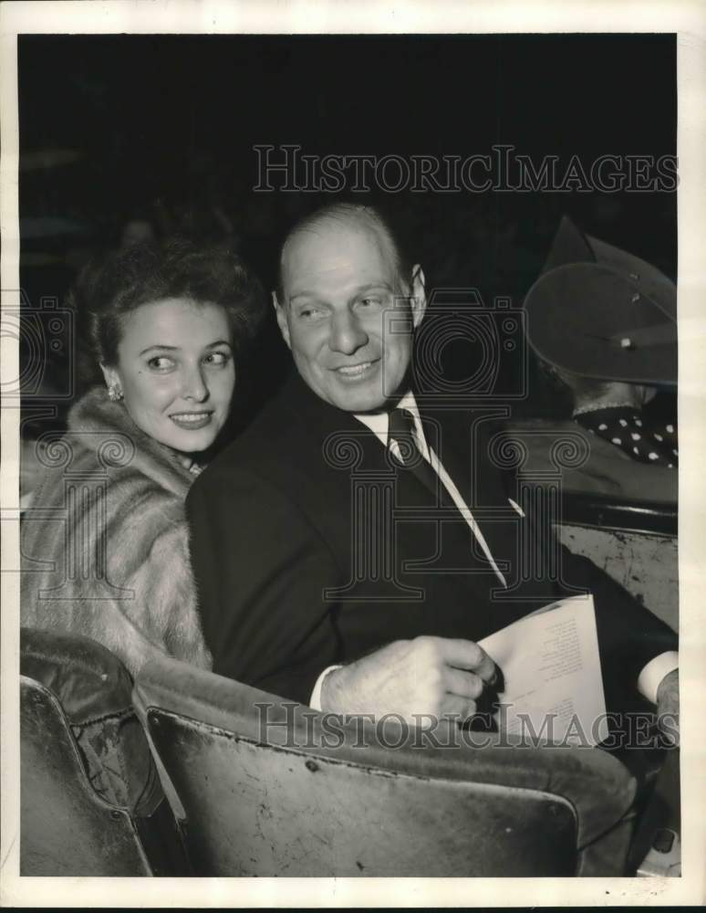 1952 Leo Durocher & Wife attend a theatrical first-night, Hollywood-Historic Images