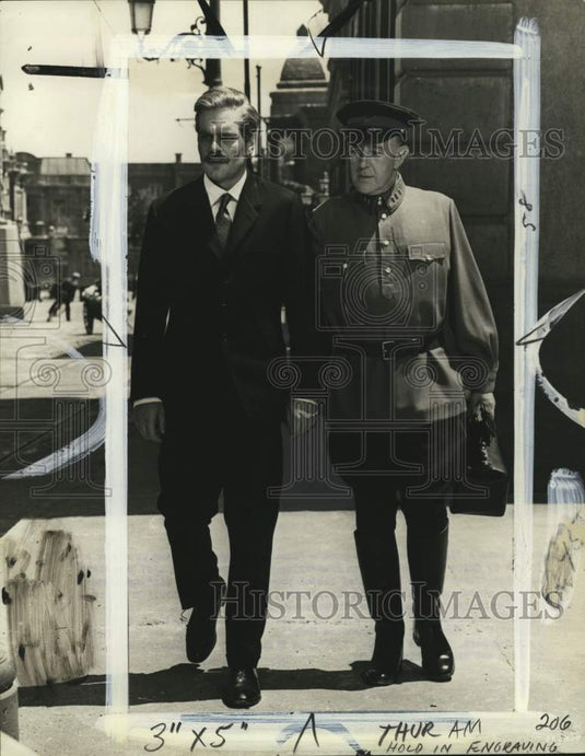 1967 Actor Omar Sharif in a scene from the film, "Doctor Zhivago"-Historic Images