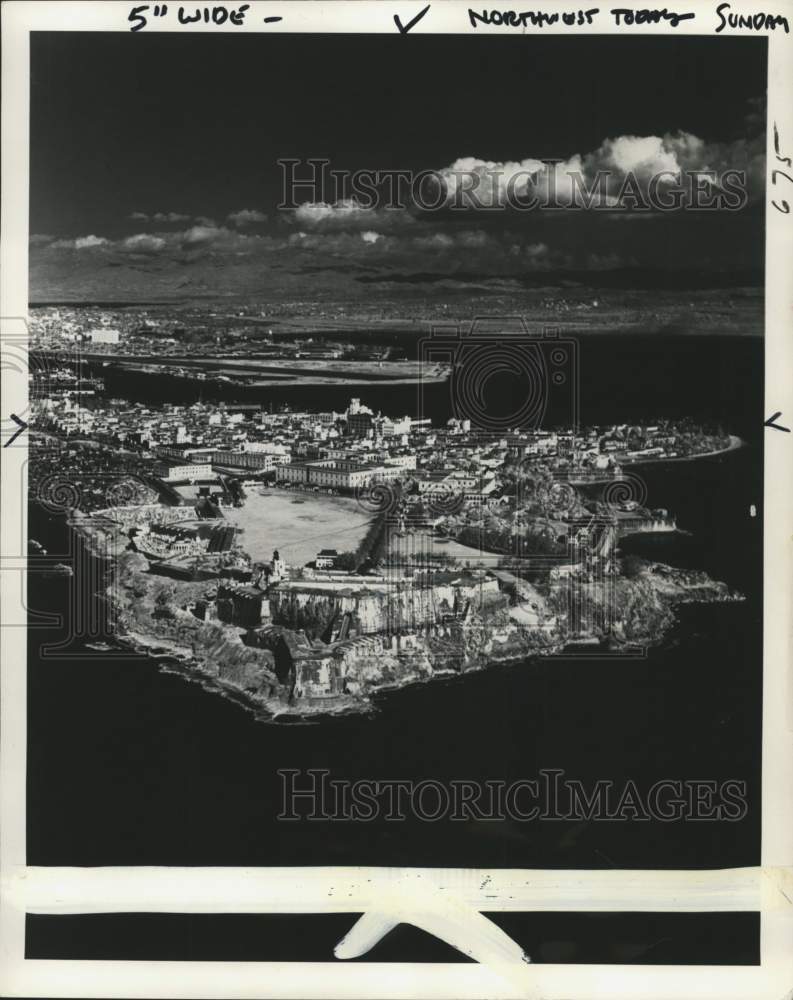 1966 Aerial View Of Fortress El Morro Near San Juan, Puerto Rico-Historic Images