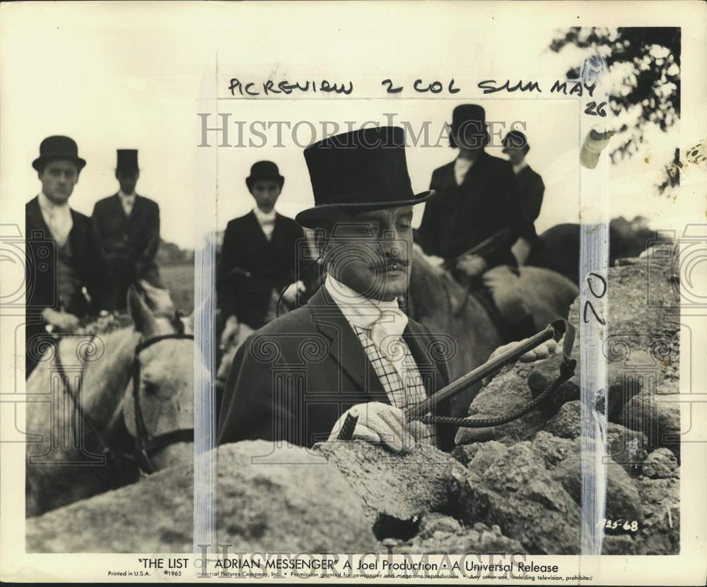 1963 Actor George C. Scott In Film "The List of Adrian Messenger"-Historic Images