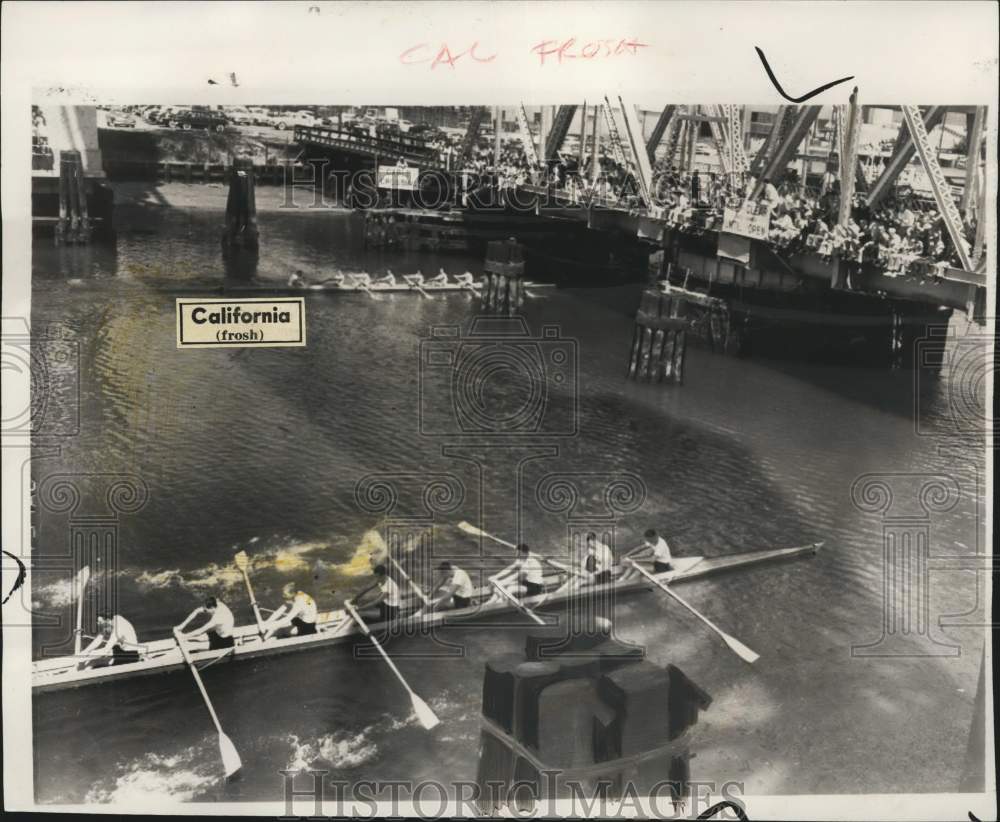 1952 Press Photo University of Washington &amp; University of California&#39;s crew race - Historic Images