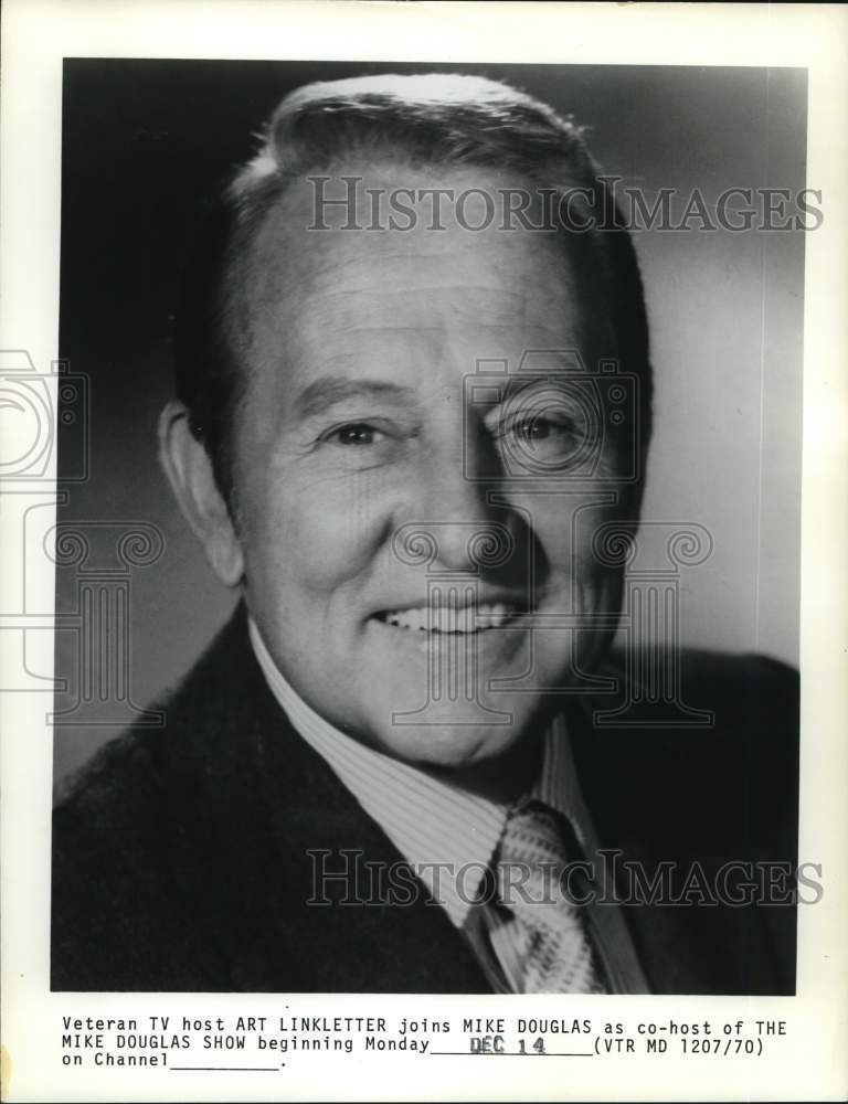 1977 Press Photo Radio &amp; television host Art Linkletter - pix19095- Historic Images