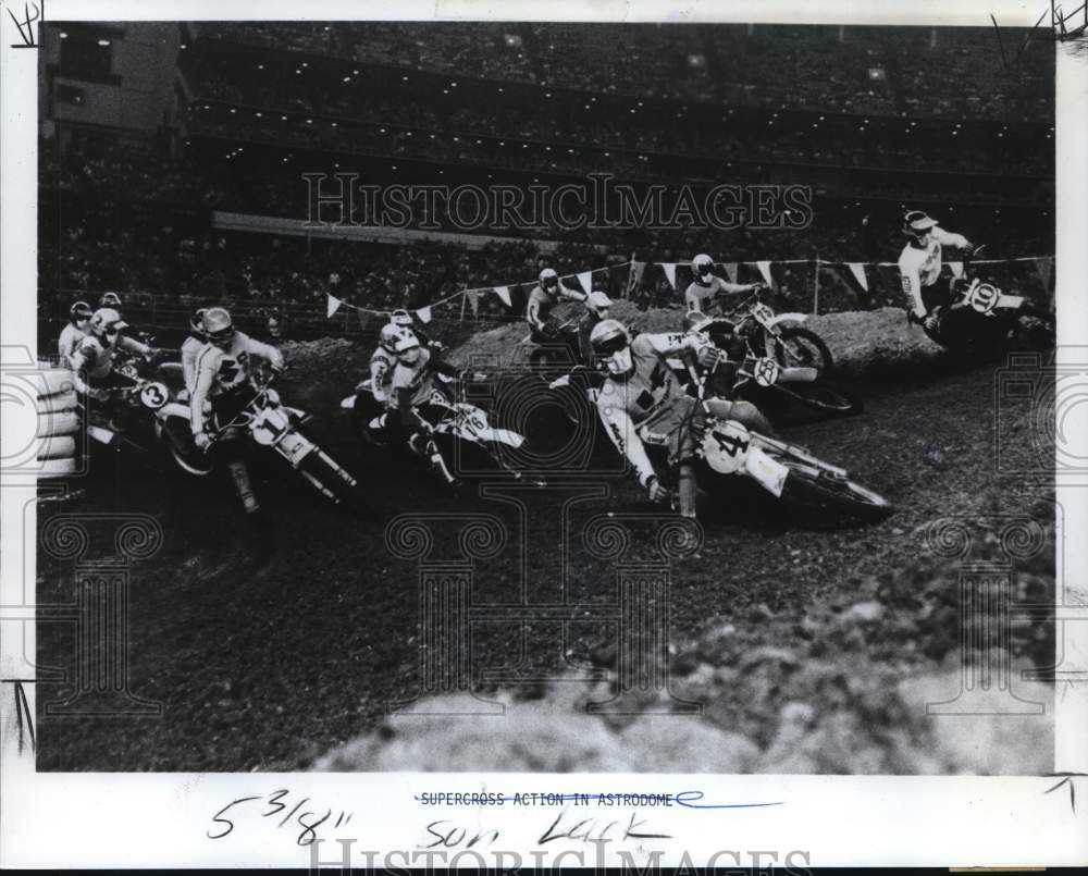 1978 Press Photo Supercross Riders in Action - pix25437- Historic Images