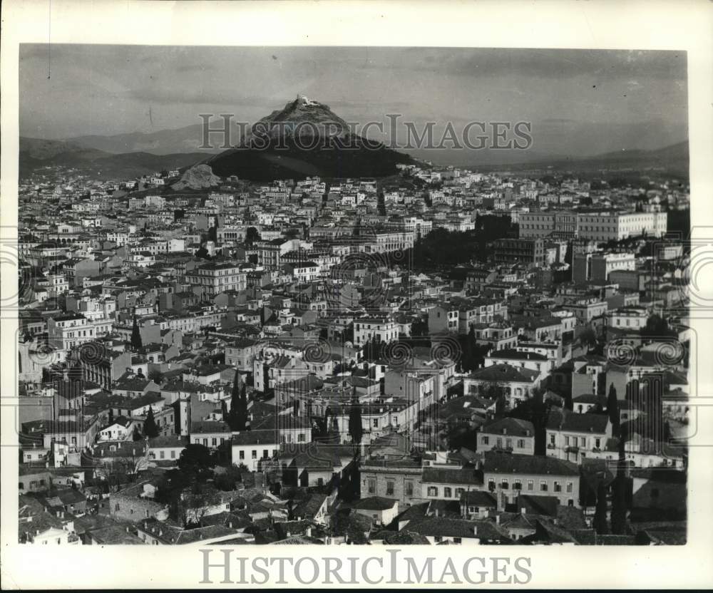 1940 Press Photo View of Athens, Greece, Reported Bombed by Italians - pix27185- Historic Images