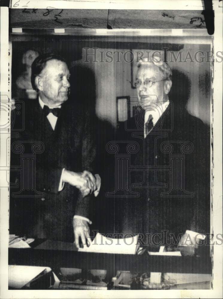 1935 Press Photo Senators William Borah and Hiram Johnson at court - pix32904 - Historic Images