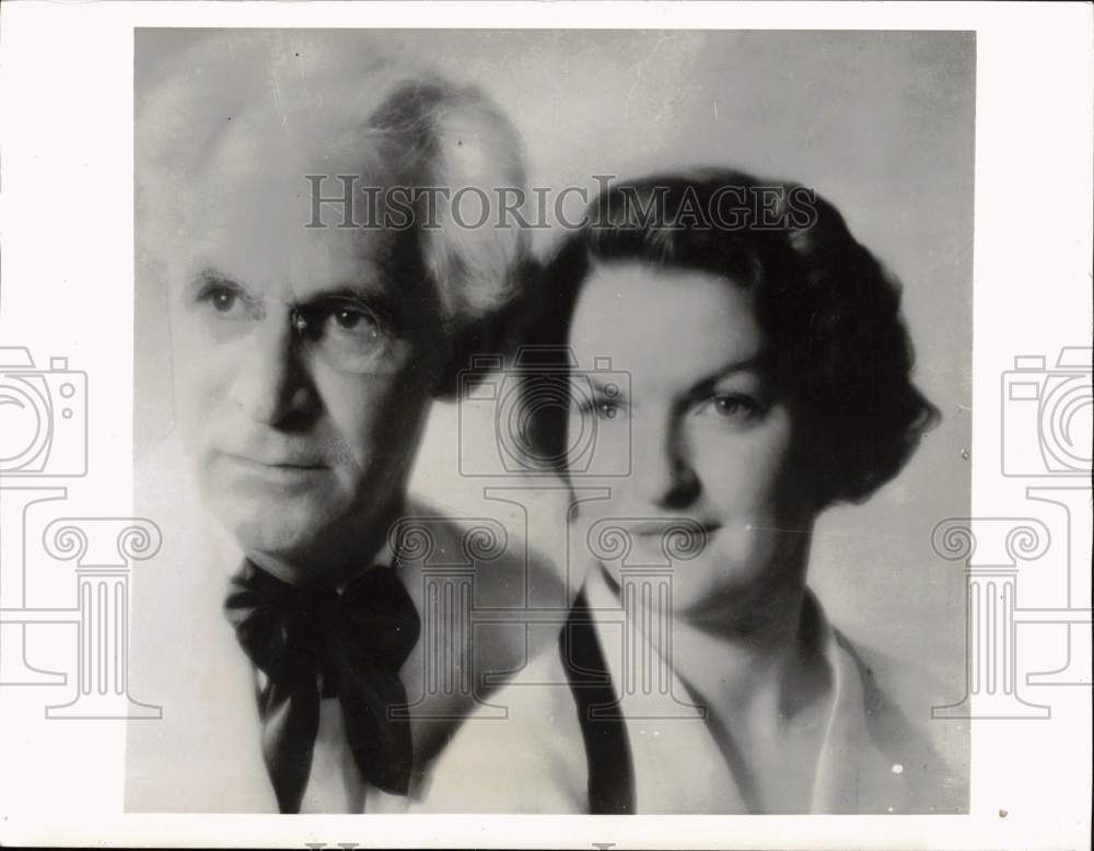 1937 Press Photo Wisconsin Professor William Ellery Leonard and his wife- Historic Images