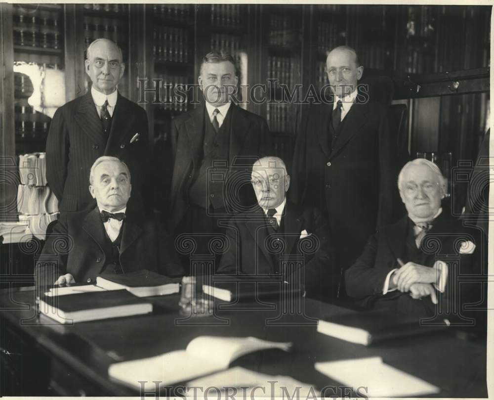 1930 Press Photo Members Of Senate Judiciary Committee With George W. Wickersham - Historic Images