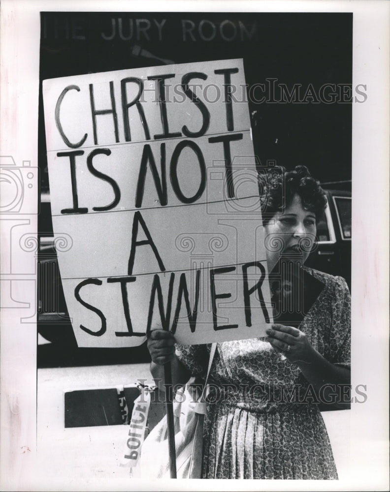 1988 Chicago IL Protest Last Temptation Chr - Historic Images