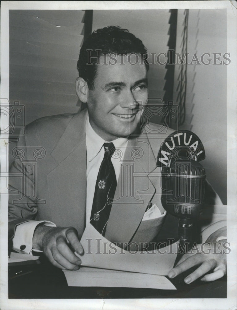 1959 Radio commentator Arthur Van Horn  - Historic Images