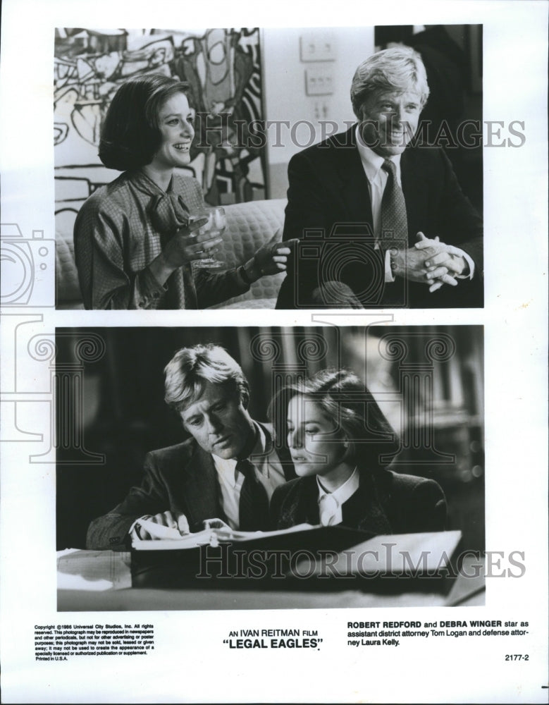 1986 Actors Robert Redford &amp; Debra Winger - Historic Images