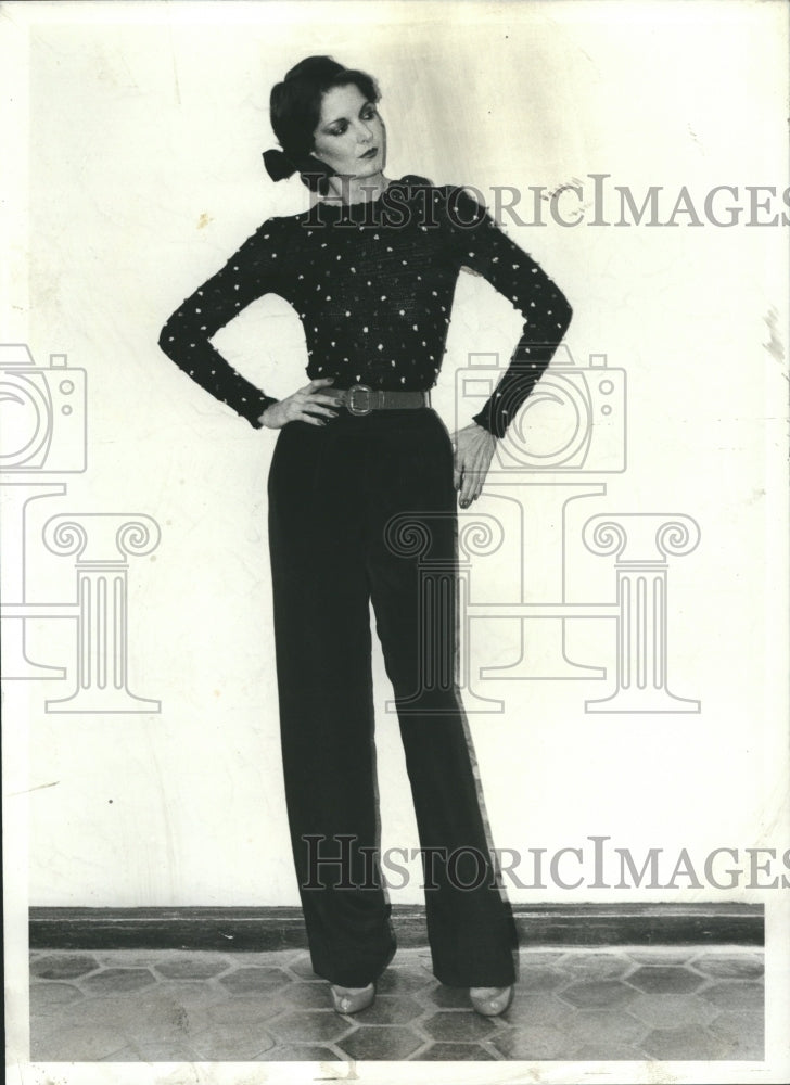 1979 Wide Leg Pants Fredric Stein Fashion - Historic Images