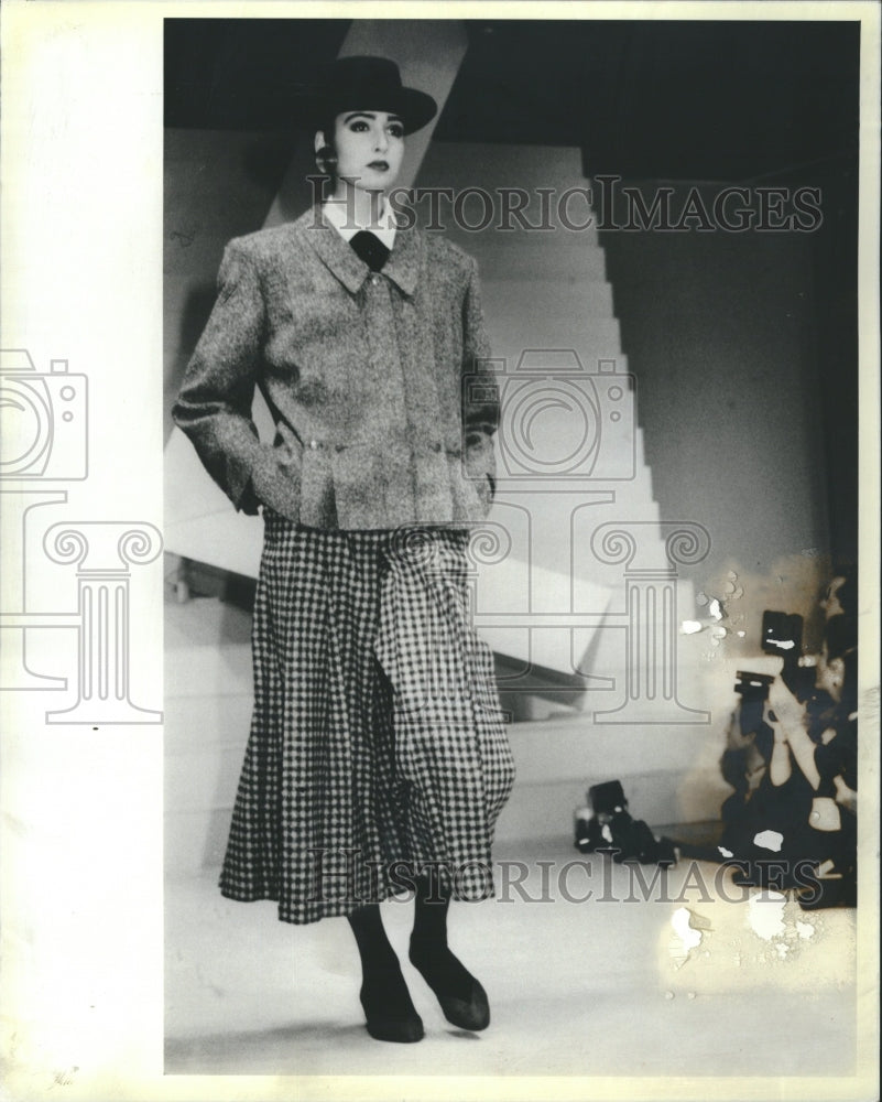 1984 Lagerfeld Tweed Jacket George Smith - Historic Images