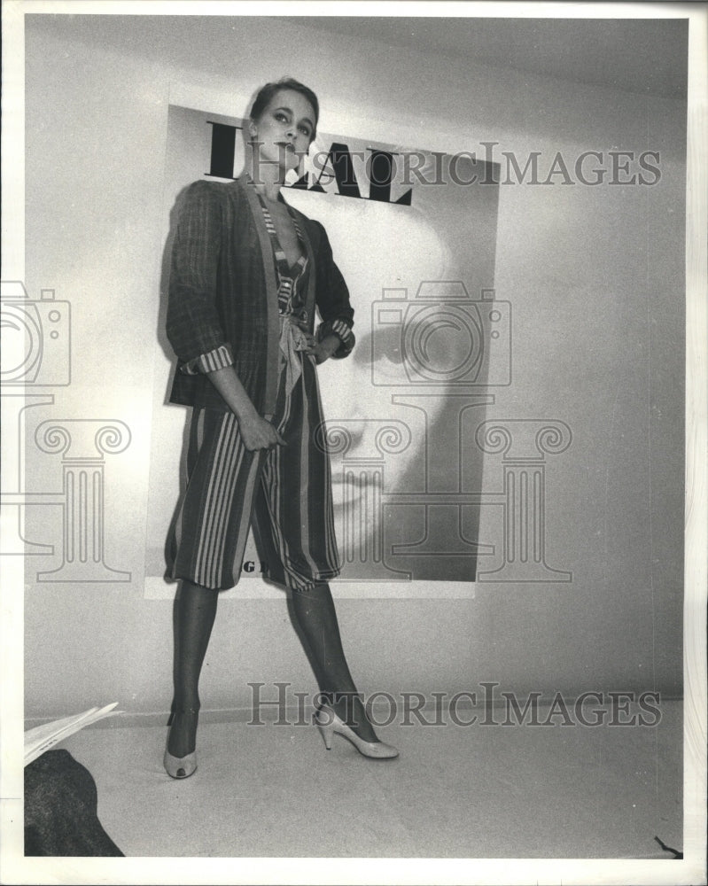 1980 Ron Leal Jacket Fashion Nancy Kaye - Historic Images