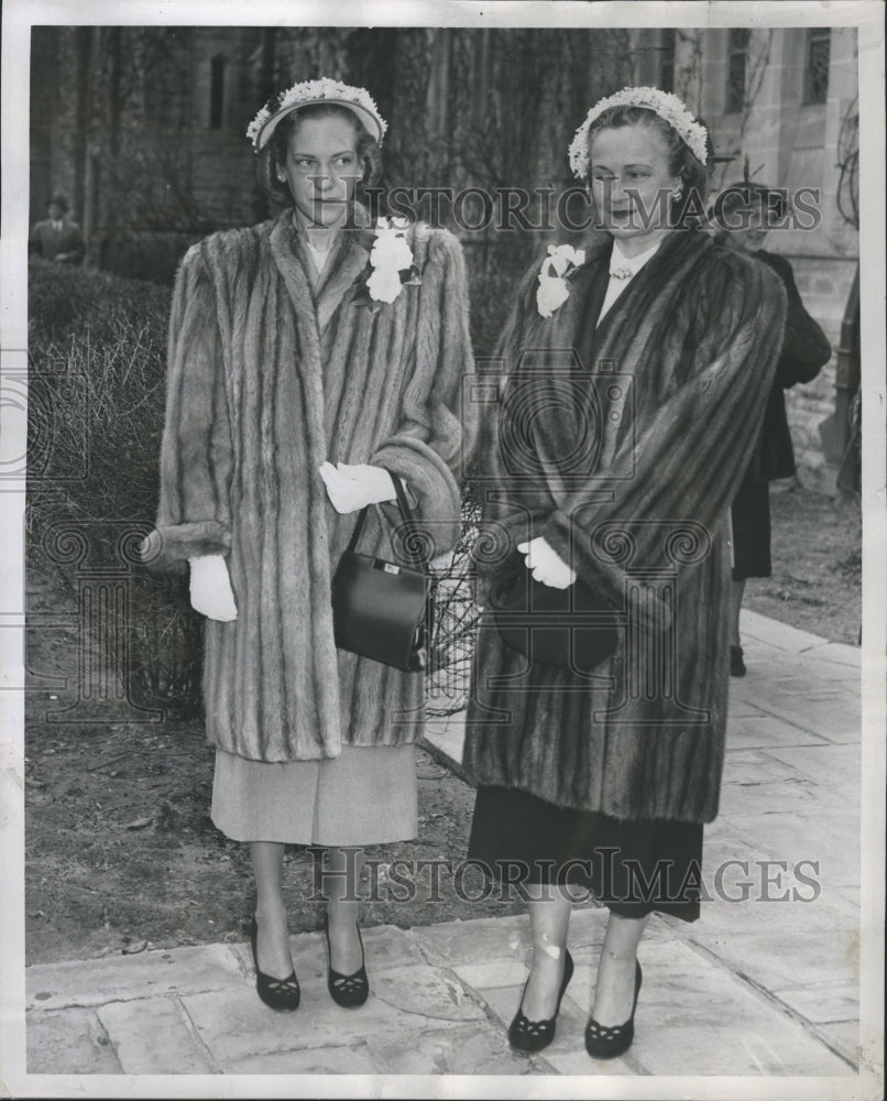1950 Press Photo Detroit society Mrs. Abram Van Der Zre - Historic Images
