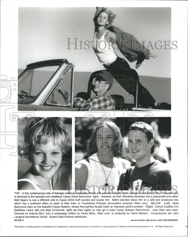 1995 Chris O'Donnel-Drew Barrymore Mad Love - Historic Images