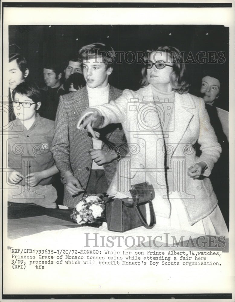 1972 Princess Grace Monoaco Prince Albert - Historic Images