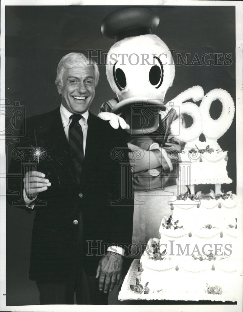 85 Dick Van Dyke Celebrating w/ Donald Duck - Historic Images