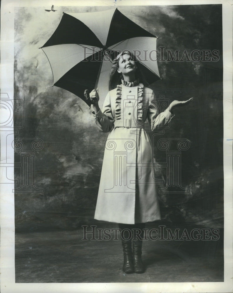 1971 Not Ruffled By Ruffles Rain Coat - Historic Images