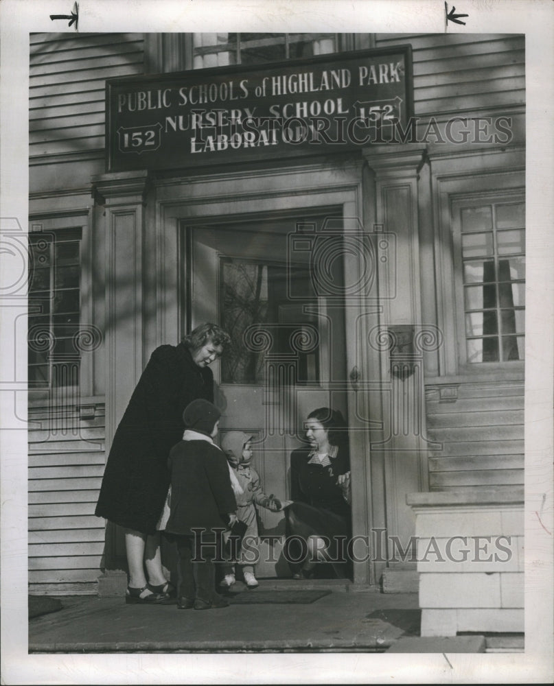 1947 Highland Park Nursery School Detroit - Historic Images