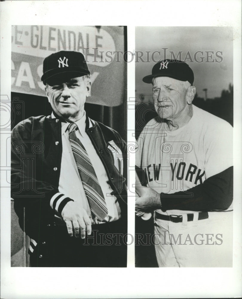 1981 Press Photo Casey Stengel Yankees Uniform Tie - Historic Images