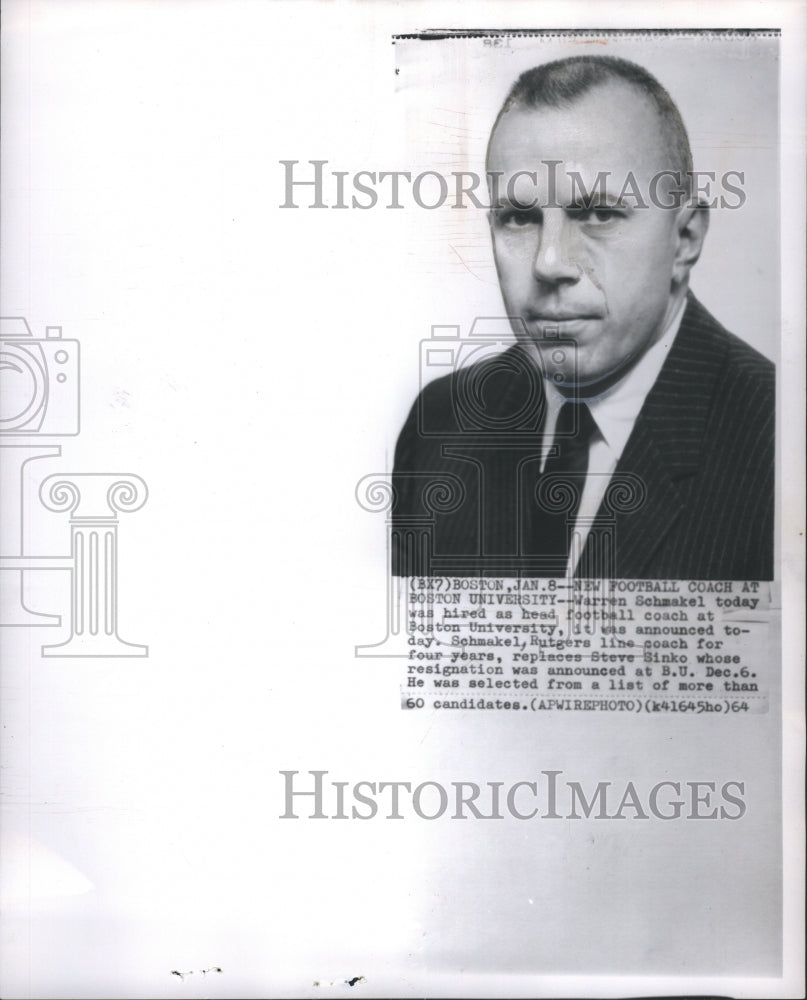 1964 Boston U. coach Warren Schmakel  - Historic Images