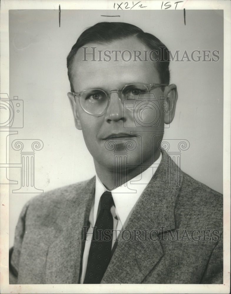1958 Charles Schmidt Vice Pres Bank Detroit - Historic Images