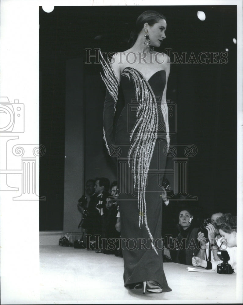 1989 Bob Mackie Gold Fashion Zodiac - Historic Images