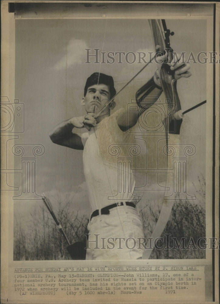 1971 John Williams - archer - Historic Images