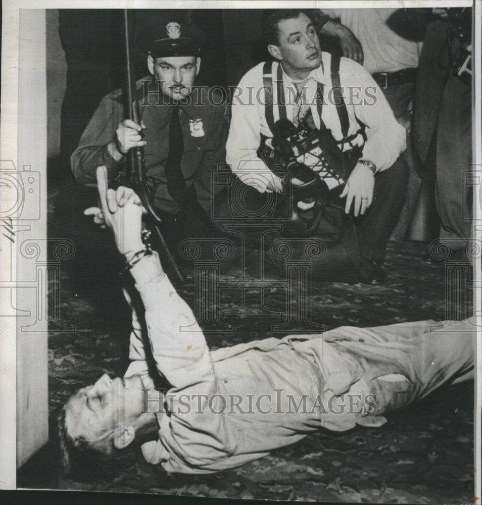 1950 Sgt.Dean Blackwood Tear Gas Bomb - Historic Images
